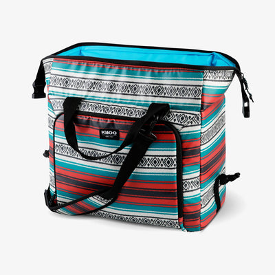 Open View | Seadrift Snapdown 36-Can Bag::Blanket Stripes