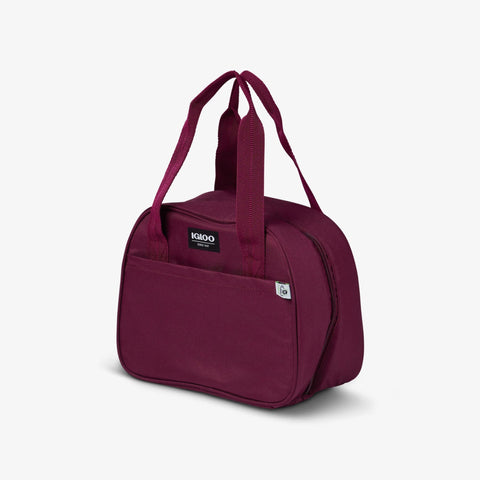 Angle View | Repreve Lily Lunch Bag::Cherry