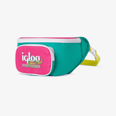 Igloo 90s Retro Collection Square Neon Lunch Box Cooler Bag, Purple