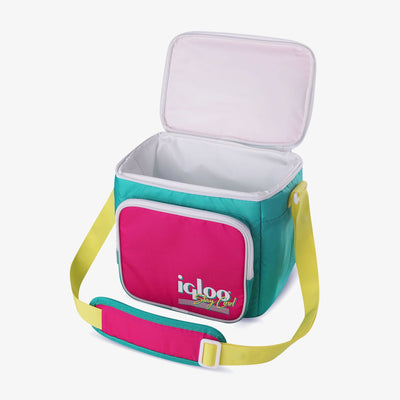 Open View | Retro Square Lunch Bag::Jade::Antimicrobial liner