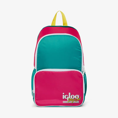 Front View | Retro Backpack Cooler::Jade::