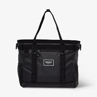 Front View | Pursuit 30-Can Tote::Black::Water-repellent exterior
