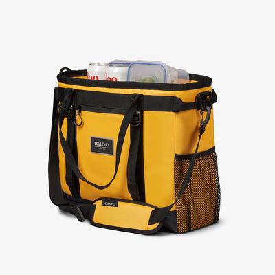 Open View | Pursuit 30-Can Tote::Yellow::Heat-sealed, insulated liner