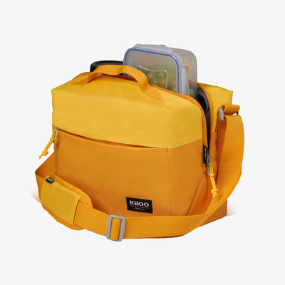Open View | FUNdamentals Cube Cooler Bag::Autumn Blaze/Spectra Yellow::Insulated liner