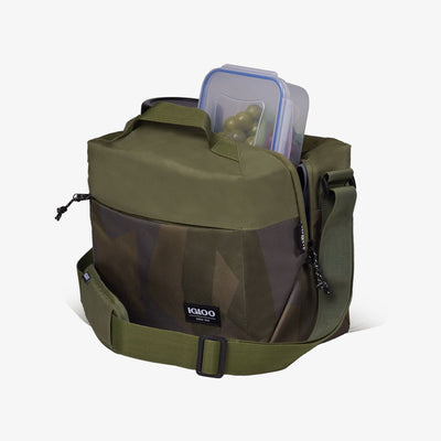 Open View | FUNdamentals Cube Cooler Bag::Swedish Camo::Insulated liner