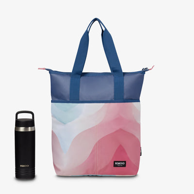Size View | FUNdamentals Tote Cooler Backpack::Gradient Haze::Holds up to 15 cans