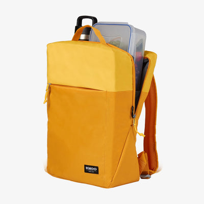 Open View | FUNdamentals Lotus Cooler Backpack::Autumn Blaze/Spectra Yellow::Insulated liner