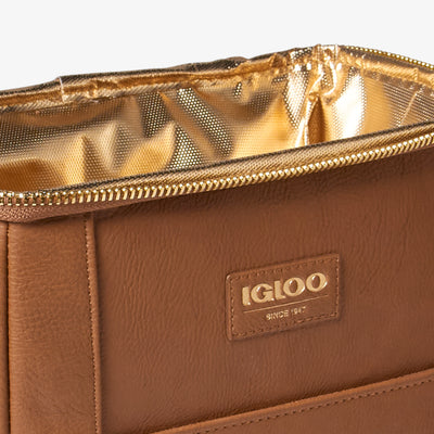 Igloo Luxe Insulated Cooler Tote Cognac