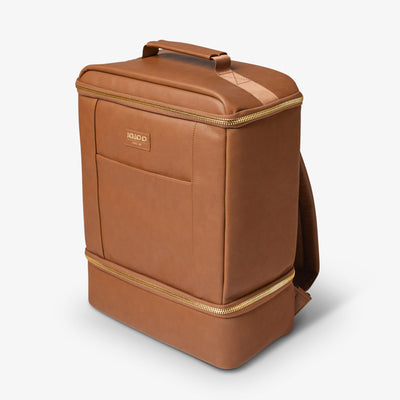 Igloo Luxe Dual Compartment Cooler Backpack - Cognac