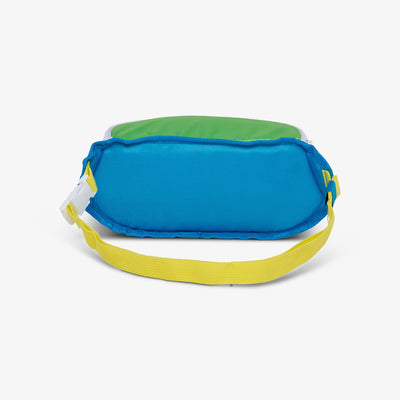 Back View | Retro Fanny Pack::Fiesta Blue