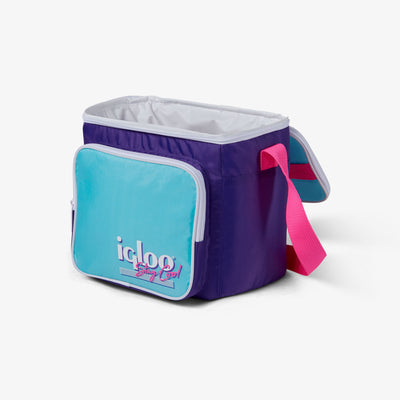 Open View | Retro Square Lunch Bag::Purple::Antimicrobial liner