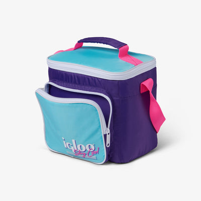 Pouch View | Retro Square Lunch Bag::Purple::