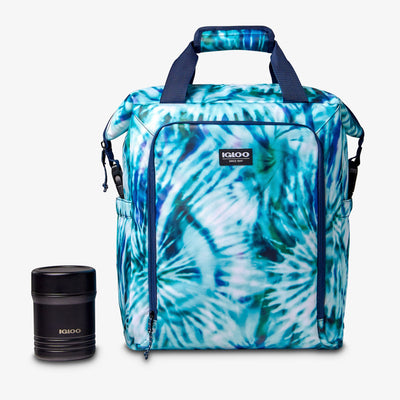 Size View | Seadrift Switch 30-Can Backpack::Radial Tie-Dye::