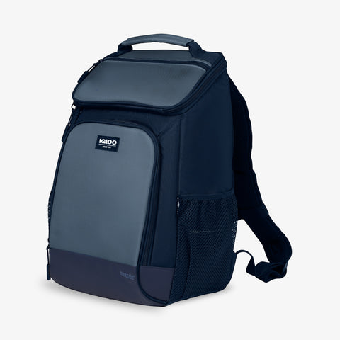 Angle View | MaxCold Evergreen Top Grip Backpack::::Mesh side pockets