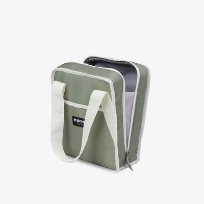 Angle View | Lunch+ Collapsible Cooler Bag::::Easy-access large opening