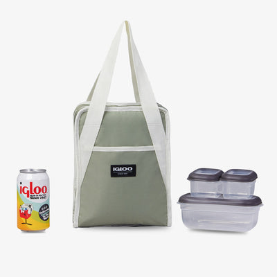 Size View | Lunch+ Collapsible Cooler Bag::::Holds up to 6 cans