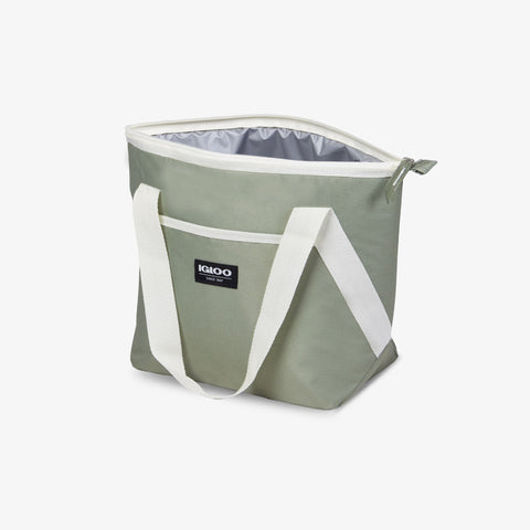 Angle View | Lunch+ Tote Cooler Bag::::Easy-access large opening