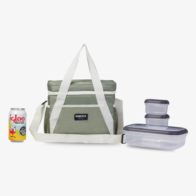 Size View | Lunch+ Cube Cooler Bag::::Holds up to 12 cans