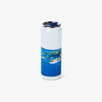 Back View | Amadeo Bachar Paddy Yellowtail 16 Oz Stainless Steel Can Tumbler