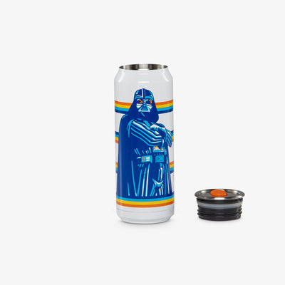 Lid Off View | Star Wars Vintage Graphic 16 Oz Stainless Steel Can Tumbler