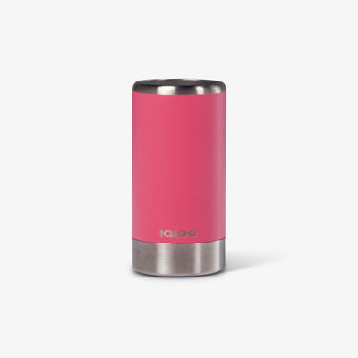 Front View | 12 Oz Slim Stainless Steel Coolmate::Watermelon::Fits in standard cup holders