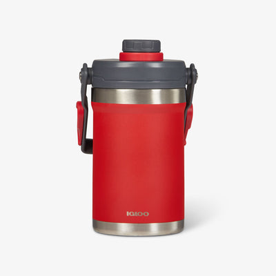 Front View | Half Gallon Stainless Steel Sports Jug::Red::36 hours cold retention