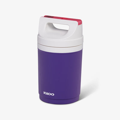 Angle View | Retro Playmate Half Gallon Jug::Purple::Easy-carry handle