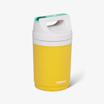 Angle View | Retro Playmate Half Gallon Jug::Yellow::Leak-resistant