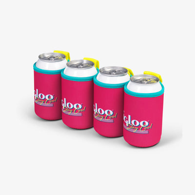 Cans View | Retro Soft Coolmate™ 4-Pack::::Pull tab to ensure a snug fit
