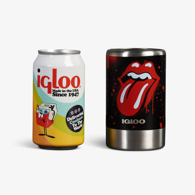 Size View | Rolling Stones 12 Oz Stainless Steel Coolmate