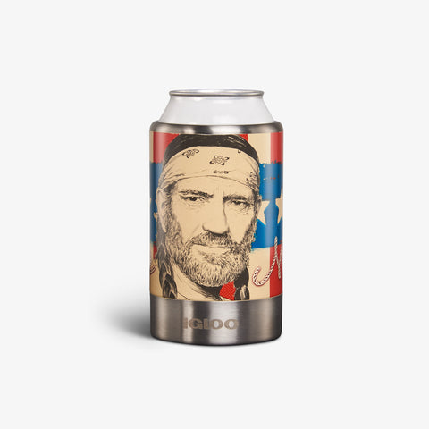 Can View | Willie Nelson Americana 12 Oz Stainless Steel Coolmate™::::Keeps 12 oz cans cold
