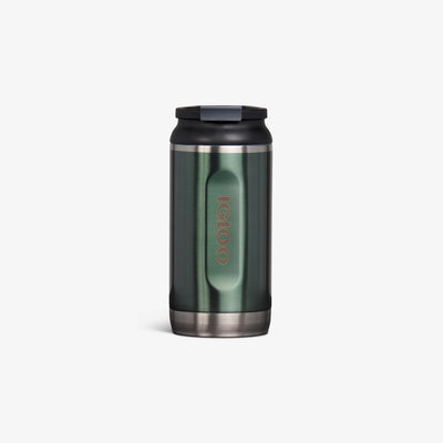 Front View | 12 Oz Flip ‘n’ Sip Tumbler::Spruce::Fits in standard cup holders
