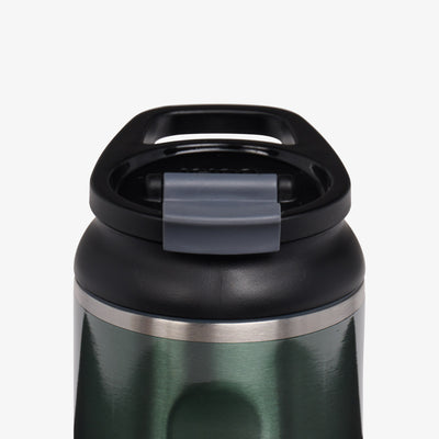 Lid View | 12 Oz Flip ‘n’ Sip Tumbler::Gloss Spruce::Retention: Up to 24hrs cold / 4hrs hot*