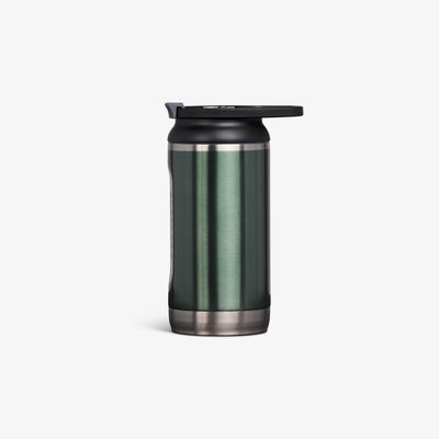 Profile View | 12 Oz Flip ‘n’ Sip Tumbler::Gloss Spruce::Ergonomic handle
