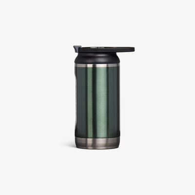 Profile View | 12 Oz Flip ‘n’ Sip Tumbler::Spruce::Ergonomic handle