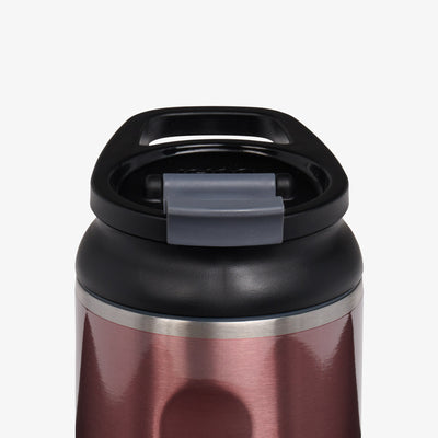 Lid View | 12 Oz Flip ‘n’ Sip Tumbler::Gloss Flamingo::Retention: Up to 24hrs cold / 4hrs hot*