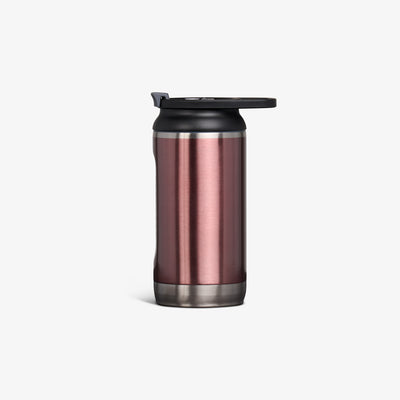 Profile View | 12 Oz Flip ‘n’ Sip Tumbler::Gloss Flamingo::Ergonomic handle