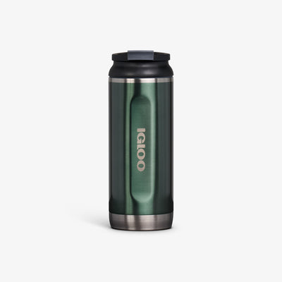 Front View | 16 Oz Flip ‘n’ Sip Tumbler::Spruce::Fits in standard cup holders