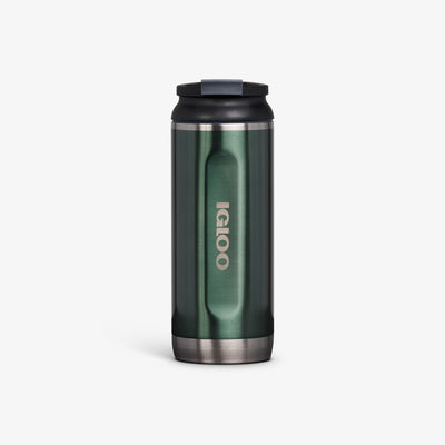 Front View | 16 Oz Flip ‘n’ Sip Tumbler::Gloss Spruce::Fits in standard cup holders