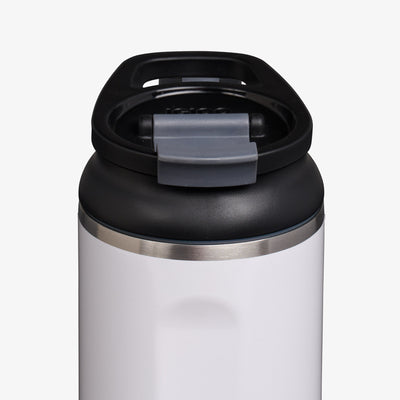 Lid View | 20 Oz Flip ‘n’ Sip Tumbler::White::Retention: Up to 24hrs cold / 6hrs hot*