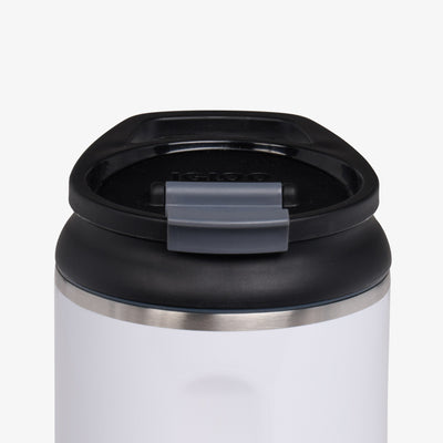 Lid View | 32 Oz Flip ‘n’ Sip Tumbler::White::Retention: Up to 24hrs cold / 6hrs hot*