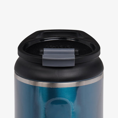 Lid View | 32 Oz Flip ‘n’ Sip Tumbler::Modern Blue::Retention: Up to 24hrs cold / 6hrs hot*