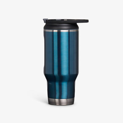 Profile View | 32 Oz Flip ‘n’ Sip Tumbler::Modern Blue::Ergonomic handle