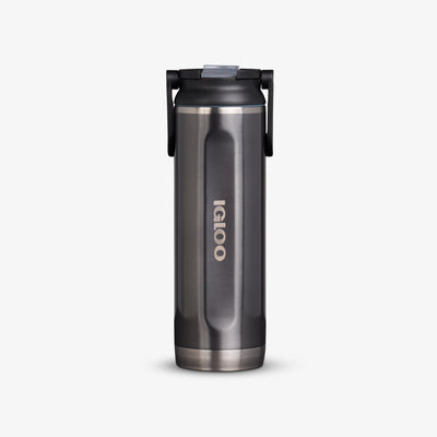 Front View | 20 Oz Sport Sipper Bottle::Gloss Carbonite::Fits in standard cup holders