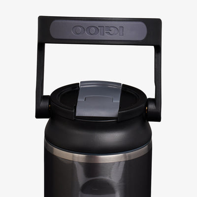 Lid View | 20 Oz Sport Sipper Bottle::Gloss Carbonite::Retention: Up to 24hrs cold / 6hrs hot*
