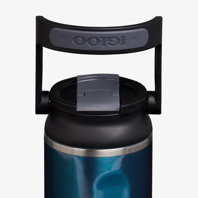 Lid View | 20 Oz Sport Sipper Bottle::Modern Blue::Retention: Up to 24hrs cold / 6hrs hot*