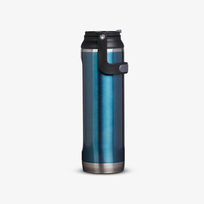 Profile View | 20 Oz Sport Sipper Bottle::Gloss Modern Blue::Tuck Tight handle