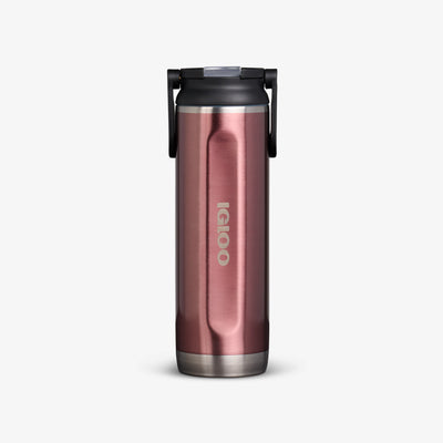 Front View | 20 Oz Sport Sipper Bottle::Flamingo::Fits in standard cup holders