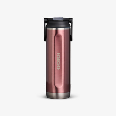 Front View | 20 Oz Sport Sipper Bottle::Gloss Flamingo::Fits in standard cup holders