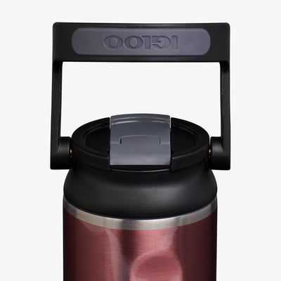 Lid View | 20 Oz Sport Sipper Bottle::Gloss Flamingo::Retention: Up to 24hrs cold / 6hrs hot*
